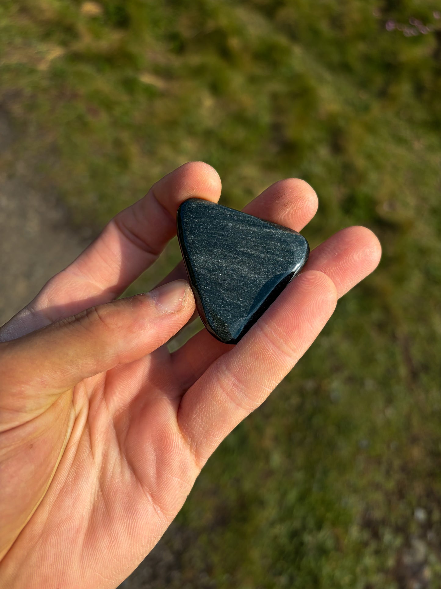 Lithic Trinity Set #001 Green Sheen Obsidian