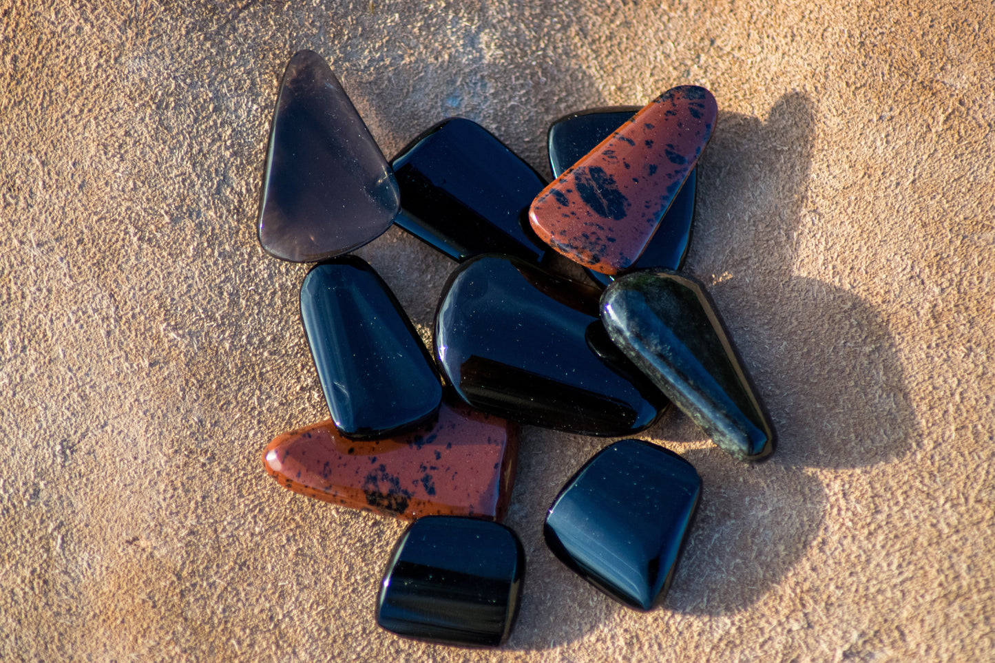 Palm Stones — Hand Shaped Obsidian Pocket Stone