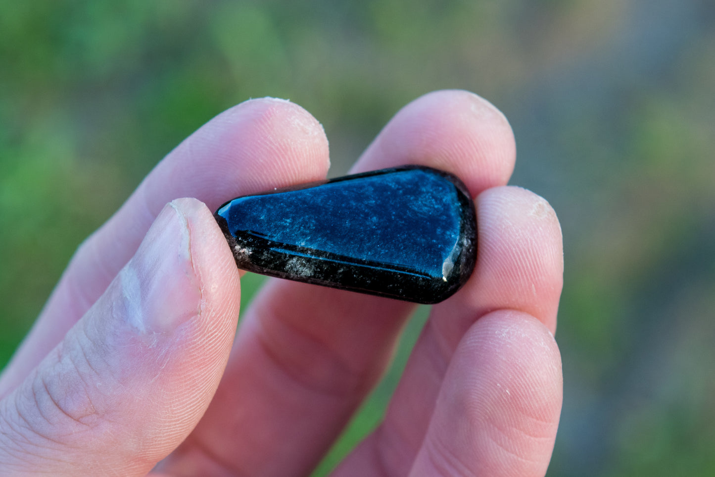 Palm Stones — Hand Shaped Obsidian Pocket Stone