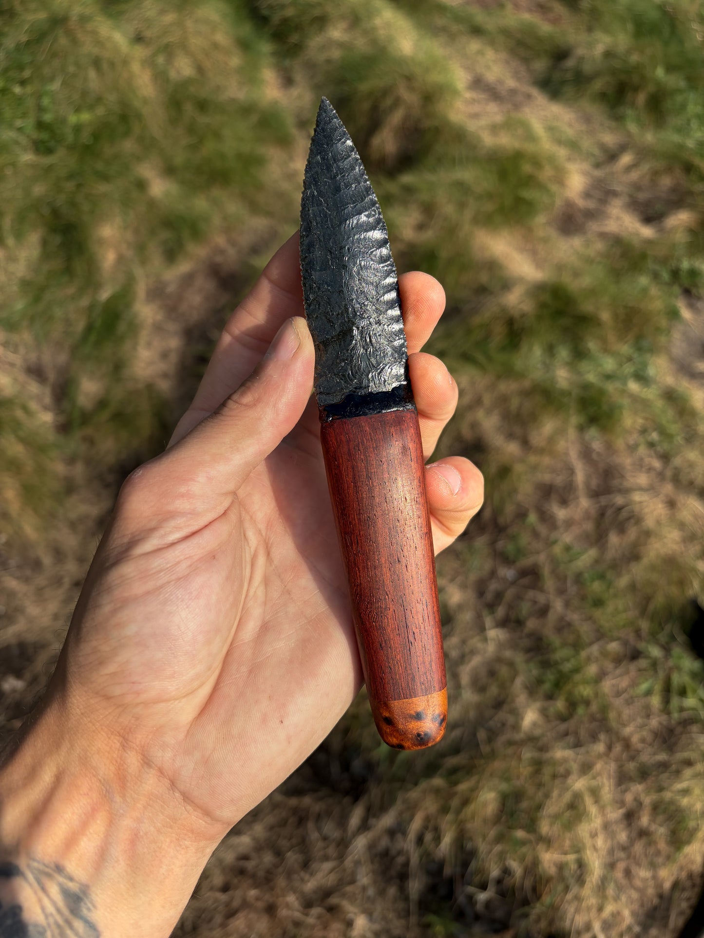 Lithic Trinity Set #001 Green Sheen Obsidian