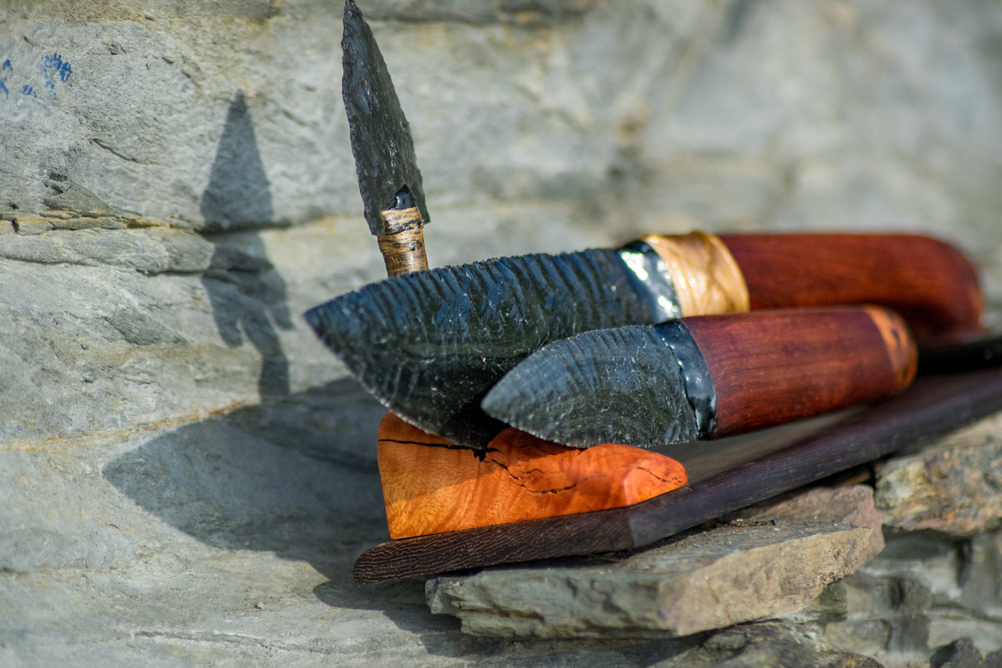 Lithic Trinity Set #001 Green Sheen Obsidian
