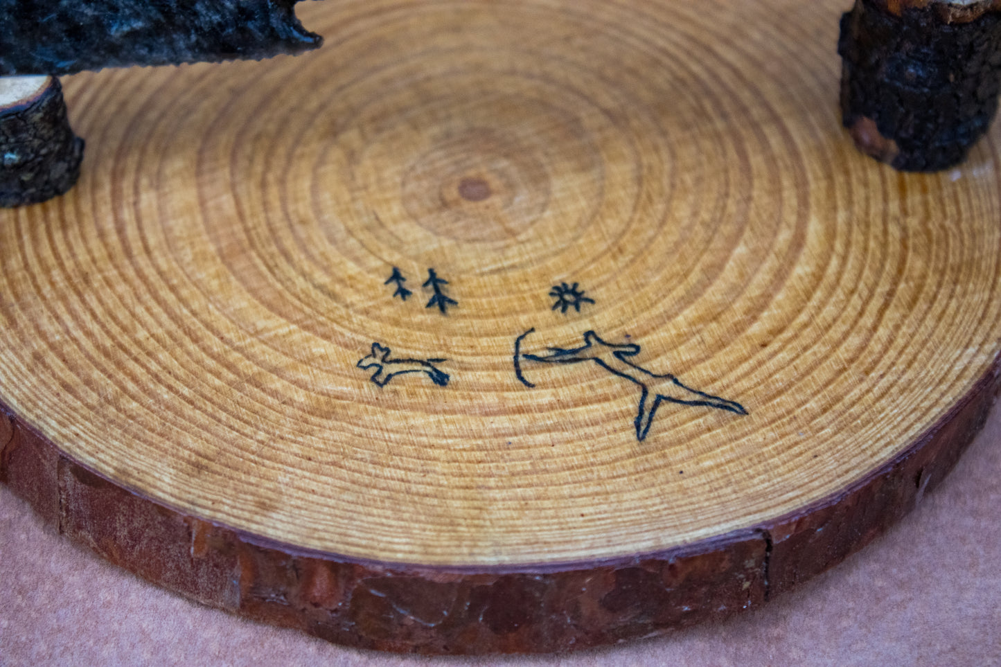 Bowman Lithics Signature Knife #002 – Silver Sheen Obsidian Tanged Blade with Wild Cornish Tamarisk Handle